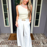 Summer In The Hamptons Gold Detail Pants