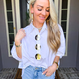 Sterling Statement Medallion Blouse