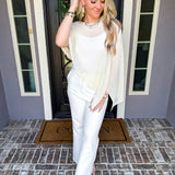 The Estate Society Off Shoulder Shawl - Cream