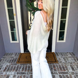 The Estate Society Off Shoulder Shawl - Cream