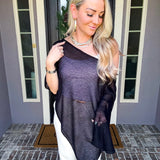The Estate Society Off Shoulder Shawl - Black