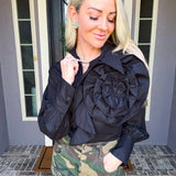 Emily In Paris Rose Blouse - Black