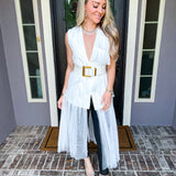 Ivory Entrance Tulle Blazer