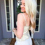 Portofino Leather Top