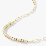 Not Your Basic Samantha Tennis Necklace - Gold