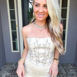 Couture Cowgirl Corset Top - Cream