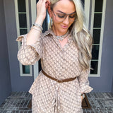 Designer Life Belted Top