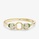 Jaguar Cuff Bracelet - Gold