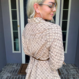 Designer Life Belted Top