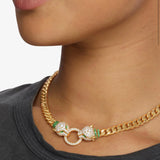 Jaguar Cuban Chain Necklace 16" - Gold