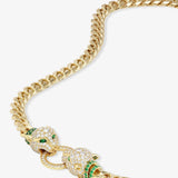 Jaguar Cuban Chain Necklace 16" - Gold