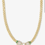 Jaguar Cuban Chain Necklace 18" - Gold