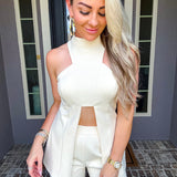 Diva Behavior Cutout Top - Cream