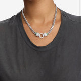 Jaguar Cuban Chain Necklace 18" - Silver