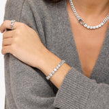 Pavé Julian Loves Diamonds Bracelet - Silver