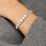 Pavé Julian Loves Diamonds Bracelet - Silver
