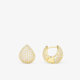 Lil Norah Pavé Earrings - Gold