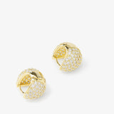Lil Norah Pavé Earrings - Gold