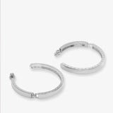 Ashely Lock Hoops 2" - Silver