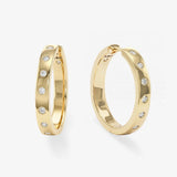Ashley Reversible Hoops 1" - Gold