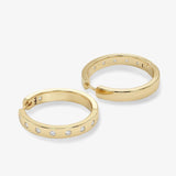 Ashley Reversible Hoops 1" - Gold