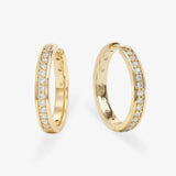 Ashley Infinity Reversible Hoops 1" - Gold