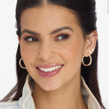 Ashley Infinity Reversible Hoops 1" - Gold