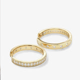 Ashley Infinity Reversible Hoops 1" - Gold