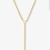 Serpent Lariat Necklace - Gold