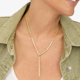 Serpent Lariat Necklace - Gold