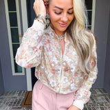Flower Bomb Sequin Jacket