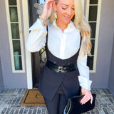 Luxe Nights Vest w/Belt