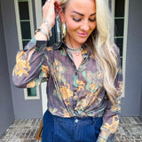 Garden Of Glam Jeweled Blouse