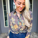 Garden Of Glam Jeweled Blouse