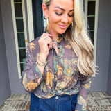 Garden Of Glam Jeweled Blouse
