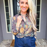 Garden Of Glam Jeweled Blouse