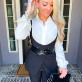 Luxe Nights Vest w/Belt