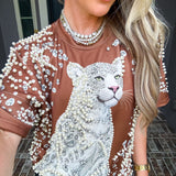 Majestic Jaguar jeweled Top
