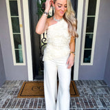 Capri Couture 3D Rose Top