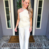 Capri Couture Cream Trousers