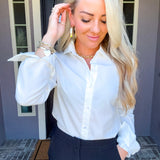 Luxe Nights White Button Up