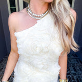 Capri Couture 3D Rose Top