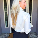 Luxe Nights White Button Up