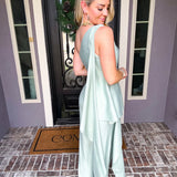 Amalfi Glow Sage Trousers