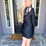 Onyx Twilight Bodycon Dress