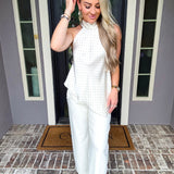 Spotted In Style Open Back Polka Dot Top
