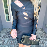 Onyx Twilight Bodycon Dress