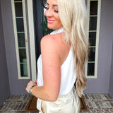 French Edit Tie Blouse - White