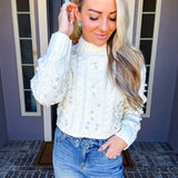 High Society Pearl Sweater