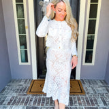 White Haute Elegance Skirt